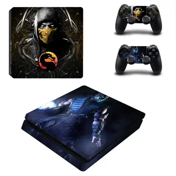 Mortal Kombat PS4 Slim Stickers Play station 4 стикер на кожата стикери за PlayStation 4 PS4 Slim Console and Controller Skin Рибка