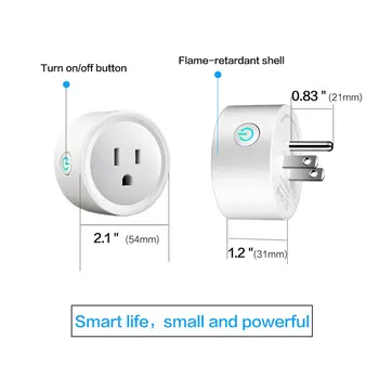 1 бр./4 бр телефонен комутатор Timing Plug wifi control Voice Control Socket Us Standard Socket Wifi Smart Socket Smart Plug