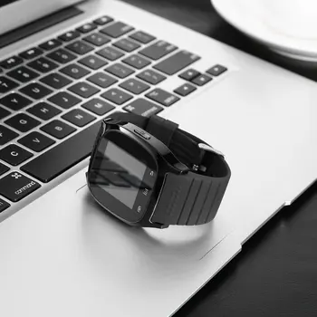 Актуализация M26 Wireless Bluetooth V4.0 Smartwatch Smart Wrist Electronic Watches Sync Phone Mate за IOS на Apple iPhone и Android телефони