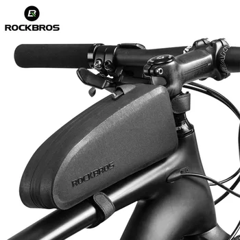 ROCKBROS Велосипедна чанта водоустойчив мотор предната тръба Велосипедна чанта водоустойчива с голям капацитет на МТБ триъгълник Паньер аксесоари за велосипеди