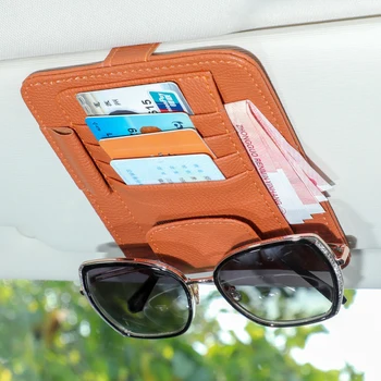 Колата козирка слънчеви очила притежателя скоба за съхранение на кредитна карта, пакет ID за съхранение на дръжка на чанта за Acura RDX Integra TLX CDX MDX