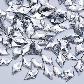 JUNAO 11x18mm Crystal AB акрилни кристали диамант кристали апликация Flatback скъпоценни Камъни Не шевни камъни и Кристали за рокли Jewel