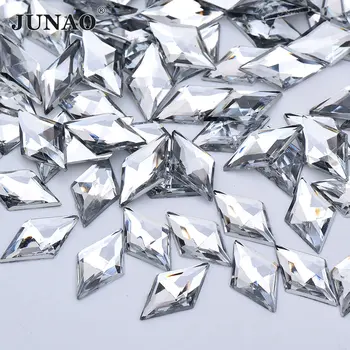 JUNAO 11x18mm Crystal AB акрилни кристали диамант кристали апликация Flatback скъпоценни Камъни Не шевни камъни и Кристали за рокли Jewel
