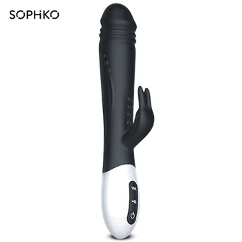 Двоен мотор G spot вибратор Заек вибратор с 10 режима на вибрация за стимулиране на вагината водоустойчив масажор секс играчки за жени