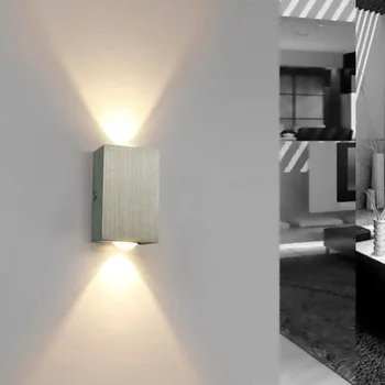 Модерният led, с монтиран на стената лампа от 3 W 6 W стенни аплици закрит лестничный лампа спалня нощни хол начало антре таванско помещение нагоре надолу лампада