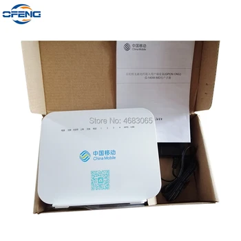 Безплатна доставка GPON ONU ONT Alcatel-светлинен G-140W-MD 1GE+3FE+1tel + Wifi е една и съща функция и HG8546M, английски фърмуер 2.4 G Wifi
