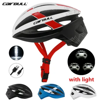 Cairbull велосипеден шлем със задно фенер предупреждение управление Планински нощен езда предпазна каска Capacete Ciclismo велосипеден шлем