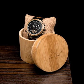 BOBO BIRD 2020 мъжки дървени часовници двойка механични часовници, автоматични часовници мъжки жените хронограф персонализирате relogio
