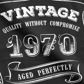 Златна Реколта 1970 г. на възраст перфектно тениски мъжки памучни тениски кръгла яка 50-ия Рожден Ден подарък 50 години тениски с къс ръкав