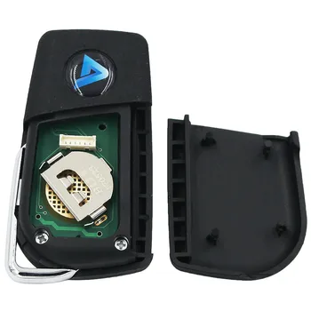 Обновен дистанционно ключодържател 433 Mhz 4C чип за Toyota Yaris Avensis Corolla P/N:89071-0D030 с нож TOY47