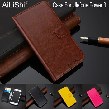 AiLiShi Изключителен Калъф За Ulefone Power 3 Luxury Leather Flip Case Top Quality Cover Телефонна Чанта Притежателя На Портфейла + Проследяване