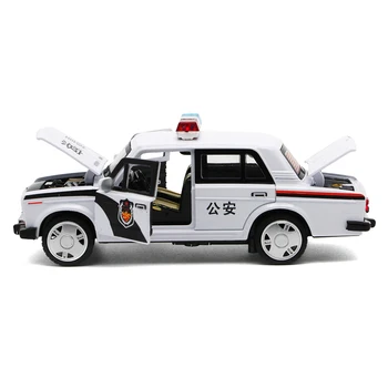 1: 32 играчка кола Лада полицията метални играчки сплав автомобили Diecasts & Toy Vehicles модел автомобил миниатюрна Мащабна модел на кола играчка за деца