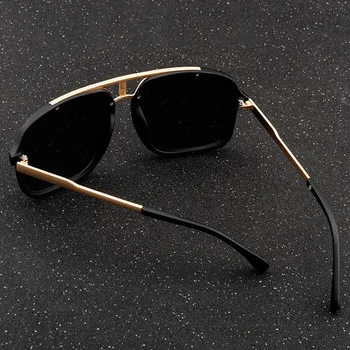 Нова мода слънчеви очила на марката дизайн реколта мъжки квадратни слънчеви очила луксозни мъжки големи нюанси UV400 очила Gafas de Sol
