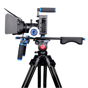 DSLR Rig Camera Cage Kit раменната стабилизатор на система за Видео Стенд за Canon 5D Mark III, IV, 6D 7D, Nikon D7200 Sony A7 GH5 GH4