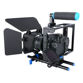 DSLR Rig Camera Cage Kit раменната стабилизатор на система за Видео Стенд за Canon 5D Mark III, IV, 6D 7D, Nikon D7200 Sony A7 GH5 GH4