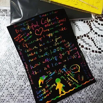 50шт САМ Дяволът paper for party доставки game kids gift rainbow magic Бои и Графити Stencil kids favor Коледа decor