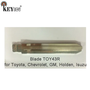 Keyecu 10x KEYDIY универсални дистанционни управления флип ключ острието TOY43R за Toyota, Chevrolet, GM Holden, Isuzu