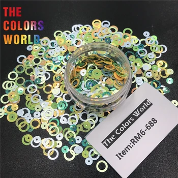 TCT-335 Hollow Ring Circle Нокти Glitter Nail Art Decoration FacePaint Tumblers Shaker Crafts Festival Accessories Party Supplies