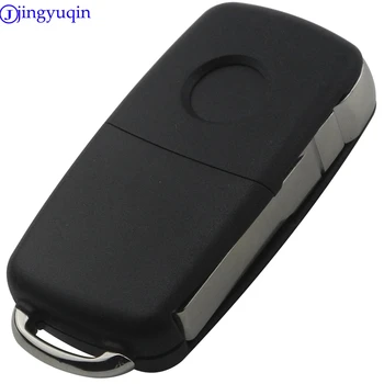 Jingyuqin 3Б Remote Car Key Control for VW/VOLKSWAGEN Caddy Eos, Golf, Jetta Beetle, Polo Up Tiguan, Touran 5K0837202AD 434mhz ID46