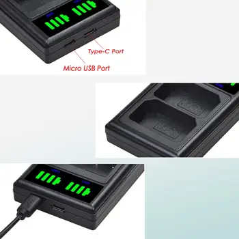 Batmax NP-FZ100 FZ100 New LED Dual USB Battery Charger for Sony Alpha 9 A9 9R A9R BC-QZ1, Sony a9, a7R III, a7 III,A6600