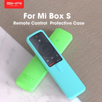 SIKAI Remote Case for Xiaomi Mi Box S 4X TV Stick Control Cover Силикон устойчив на удари защитен калъф за кожата