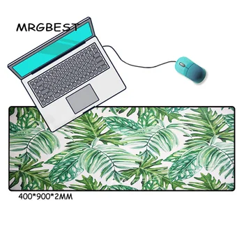 MRG бананов лист на растение голям геймърска подложка за мишка Cs Lock-edge Keyboard Desk нескользящая гума за лаптоп преносим компютър Gamer Mat XXL
