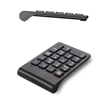 Ультратонкая Безжична мини клавиатура, преносима 2.4 Ghz 78 клавиши на клавиатурата за счетоводството на персонала