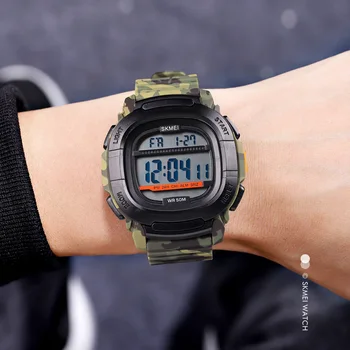 SKMEI мъжки дигитален часовник Dual Time Luminous Waterproof Week Alarm електронен спортни мъжки часовници военни часовници kolczyki damskie