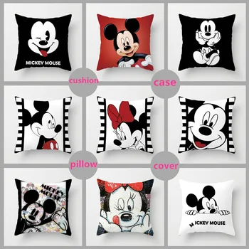 10 стилове 40*40 см Unstuffed Mickey Mouse Pillow Minnie Mouse Pillow Case Mickey and Minnie Children ' s Cartoon Cover