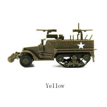 4D M3A1 полугусеничный бтр 1/72 на Втората световна война американски модел събрание без гума военна Колесница играчки
