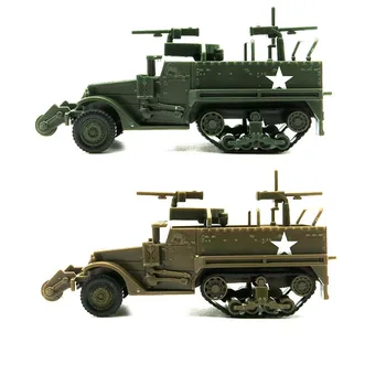4D M3A1 полугусеничный бтр 1/72 на Втората световна война американски модел събрание без гума военна Колесница играчки