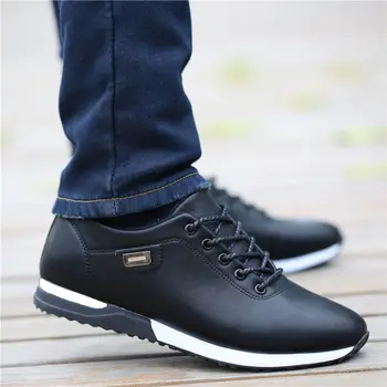 Мъжки обувки бизнес Ежедневни обувки за мъже изкуствена кожа обувки 2019 маратонки мъжка мода мокасини обувки за ходене Zapatos De Hombre