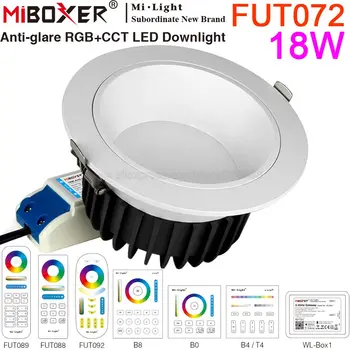 MiBoxer FUT072 18W Anti-glare RGBCCT Smart LED Downlight AC110V 220V 2.4 G RF Wireless Remote WiFi APP Алекса Google Voice Control
