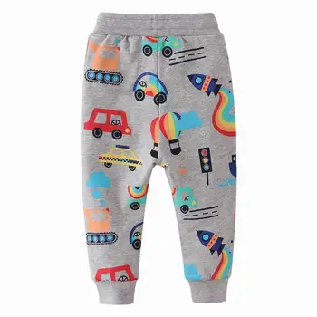 Little maven Rocket Boys пълнометражни панталони пролет есен динозавър Pattern Baby Kids ежедневни панталони памук детски панталони момче
