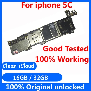 Фабрика отключена дънна платка с IOS-система за iphone 5C 16gb 32gb добра работна оригиналната дънна платка + пълна логическа такса чипове