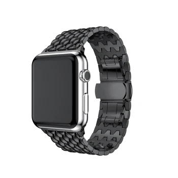 Каишка от неръждаема стомана за Apple watch 6 band iWatch серес 5 4 3 se 42мм 38 мм метална гривна watchabnd Apple watch band 44mm 40 мм