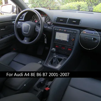 Ляв волан хромирана капачка бардачка дръжка гребец с ключовия отвор за Audi A4 8E B6 B7 2001-2007