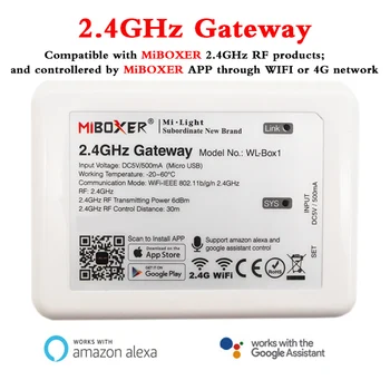 WL-Box1 2.4 GHz Портал wifi Контролер can Smart phone APP/alexa/Google Assistant voice control MiBOXER 2.4 GHz RF series product