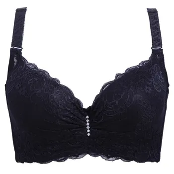 Секси 3/4 Cup Дантела Push Up Bra Female Large Size Sexy Women Underwear Bralette Thin Section Cup C D E Cup сутиен за жени сутиен