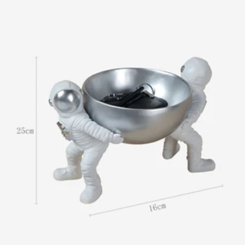 NORTHEUINS смола астронавт съхранение фигурки Nocdic миниатюрен космонавт статуетка на съвременни статуи хол украса на масата