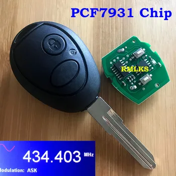 NE75 2 Button Full Remote Key For Land Rover Defender превозни средства Discovery 2 For Range Rover Remote Key Fob 433Mhz 315Mhz 7931Chip