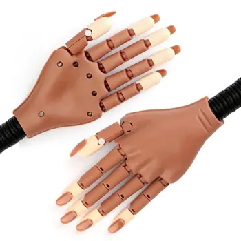 На Практика ръцете регулируема маникюр обучение ръце гъвкави подвижни фалшиви фалшиви ръце за нокти, Маникюр професионалисти инструмент