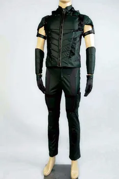 сезон 4 cosplay костюм на супергерой Оливър Кралица костюм кожен пълен комплект униформи костюм Хелоуин костюми