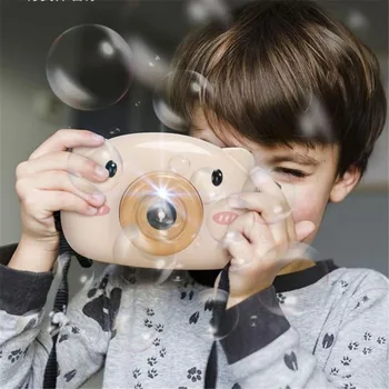 Сладък карикатура прасе машина за Децата Детски балон камера открит автоматично балон чайник играчки за баня подарък за приятелка деца