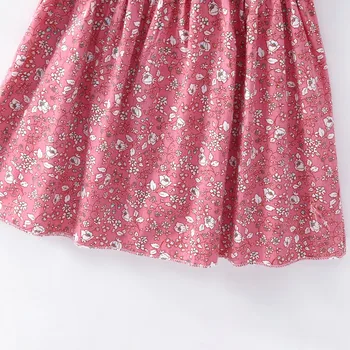 2020 лятна нова детски дрехи baby baby Ruched Party Dresses Момиче на цветя цветен принт страхотен детски костюм на причинно-следствена свободни сладък рокли