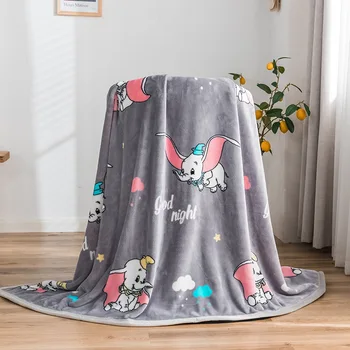 Сиво слоновье одеяло супер мека фланелевая плосък чаршаф за спане калъфи за зимата детско покривало за легло Twin Queen King