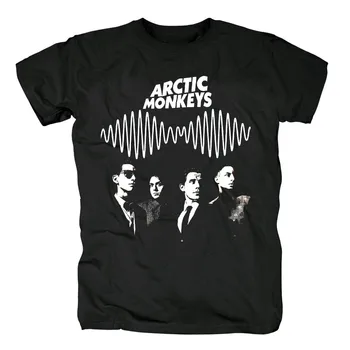 памук, Arctic Monkeys, Garage Rock Alternative Rock AM album нова черна тениска на европейския размер