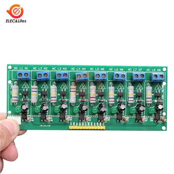 AC 220V 8 Channel MCU TTL Level Optocoupler Isolation Test Board изолиран тестер за откриване на модул АД процесори