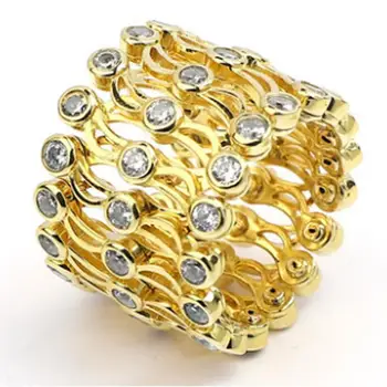 Ново вълшебния пръстен телескопическое пръстен с двойно предназначение един вариант на модели унисекс двухсекционный обезобразен пръстен бижута за мъже подаръци за жени