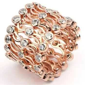 Ново вълшебния пръстен телескопическое пръстен с двойно предназначение един вариант на модели унисекс двухсекционный обезобразен пръстен бижута за мъже подаръци за жени